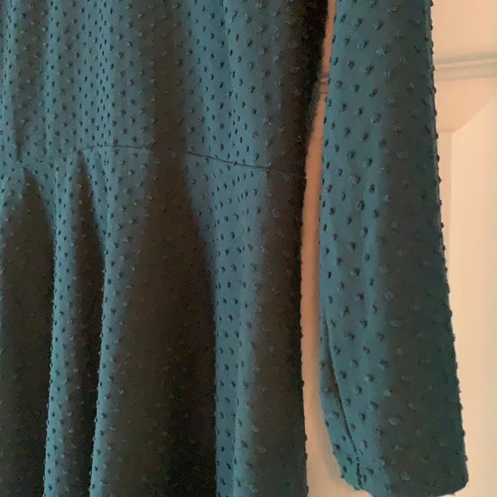 MATERNITY teal blouse - Picture 3 of 3
